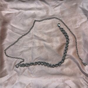 Elegant Silver Chain Waist Belt Jewelry